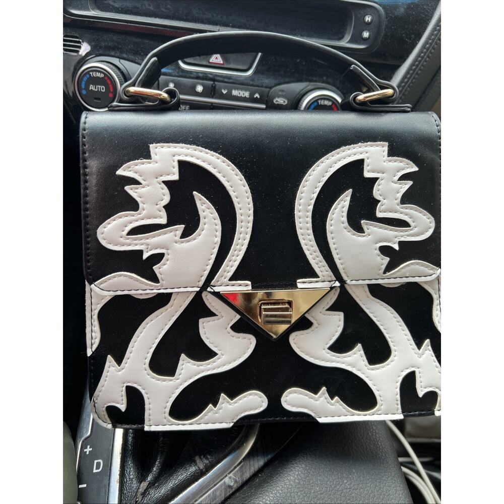 Gently Used Vegan Leather Arizona Black Western Purse By Akira handbag